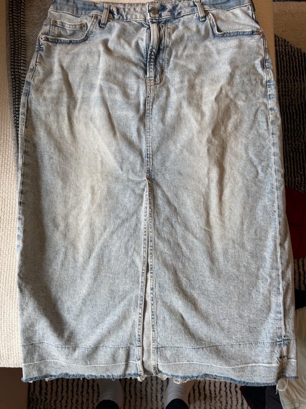 Gap Light Wash Denim Jean Skirt